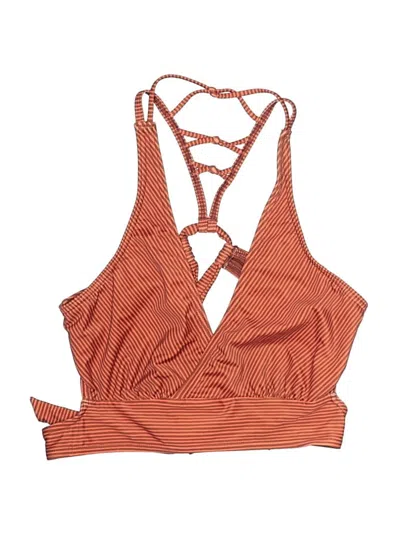 Pre-owned Prana Swimsuit Top Orange Swimwear