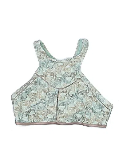 Pre-owned Prana Swimsuit Top Teal Swimwear