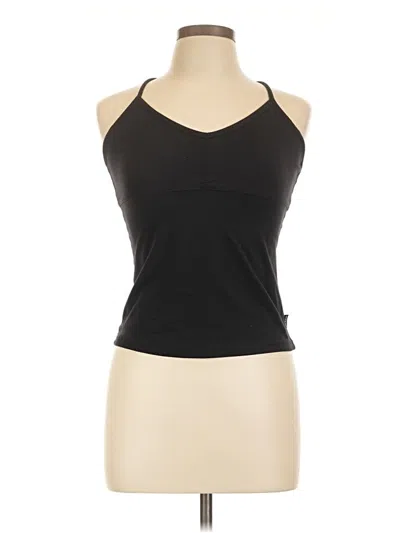 Pre-owned Prana Tank Top Black Halter Neckline Tops