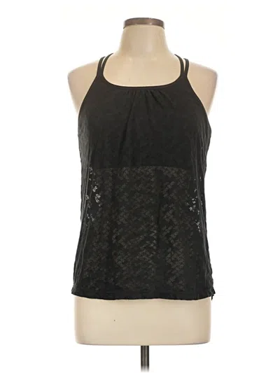 Pre-owned Prana Tank Top Black Halter Neckline Tops