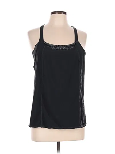 Pre-owned Prana Tank Top Black Halter Neckline Tops