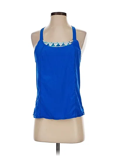 Pre-owned Prana Tank Top Blue Halter Neckline Tops