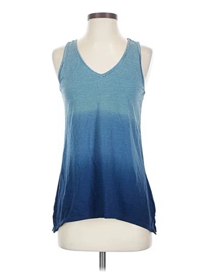 Pre-owned Prana Tank Top Blue Halter Neckline Tops