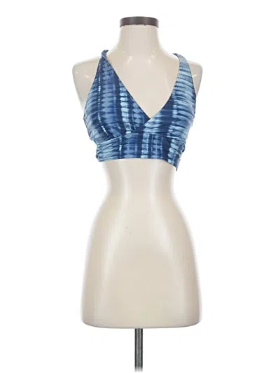 Pre-owned Prana Tank Top Blue Halter Neckline Tops