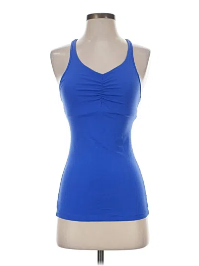 Pre-owned Prana Tank Top Blue Halter Neckline Tops