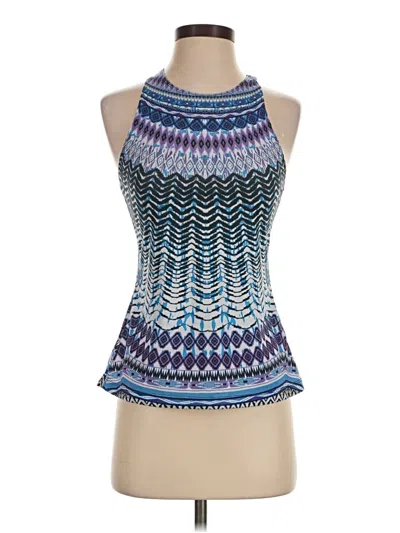 Pre-owned Prana Tank Top Blue Halter Neckline Tops