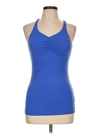 Pre-owned Prana Tank Top Blue Halter Neckline Tops