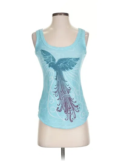 Pre-owned Prana Tank Top Blue Strapless Neckline Tops