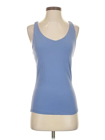 Pre-owned Prana Tank Top Blue Strapless Neckline Tops