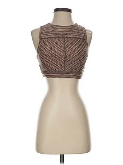 Pre-owned Prana Tank Top Brown Halter Neckline Tops