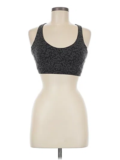 Pre-owned Prana Tank Top Gray Leopard Print Pattern Halter Neckline Tops