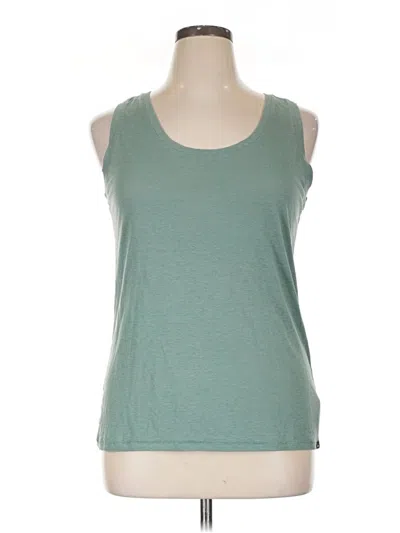 Pre-owned Prana Tank Top Green Halter Neckline Tops