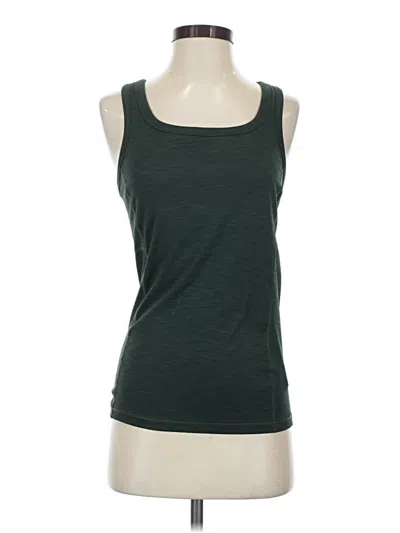 Pre-owned Prana Tank Top Green Marled Pattern Crew Neck Tops