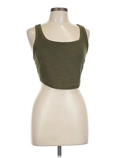 Pre-owned Prana Tank Top Green Strapless Neckline Tops
