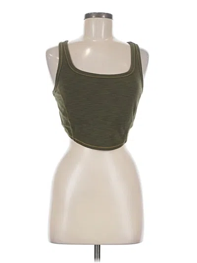 Pre-owned Prana Tank Top Green Strapless Neckline Tops