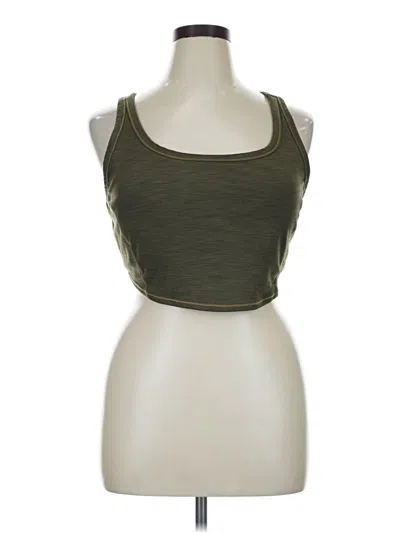 Pre-owned Prana Tank Top Green Strapless Neckline Tops