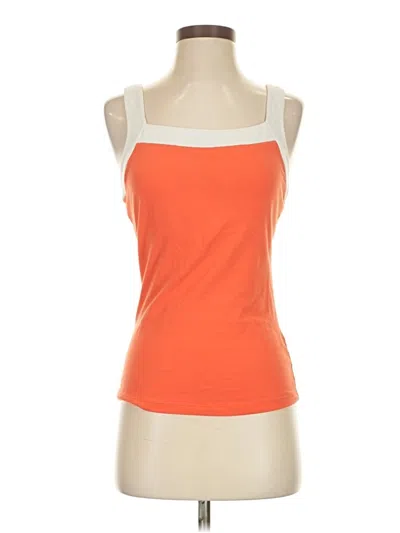 Pre-owned Prana Tank Top Orange Strapless Neckline Tops