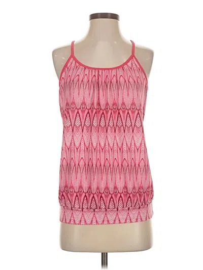 Pre-owned Prana Tank Top Pink Halter Neckline Tops
