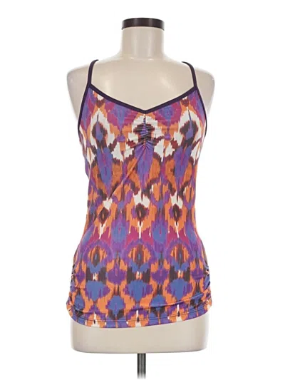 Pre-owned Prana Tank Top Purple Halter Neckline Tops