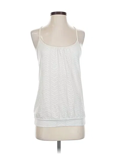 Pre-owned Prana Tank Top Silver Halter Neckline Tops