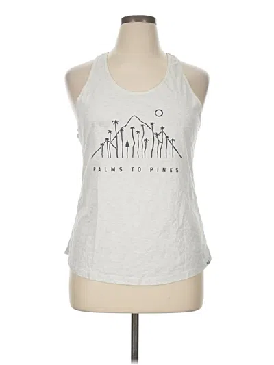 Pre-owned Prana Tank Top Silver Halter Neckline Tops