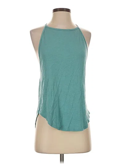 Pre-owned Prana Tank Top Teal Halter Neckline Tops