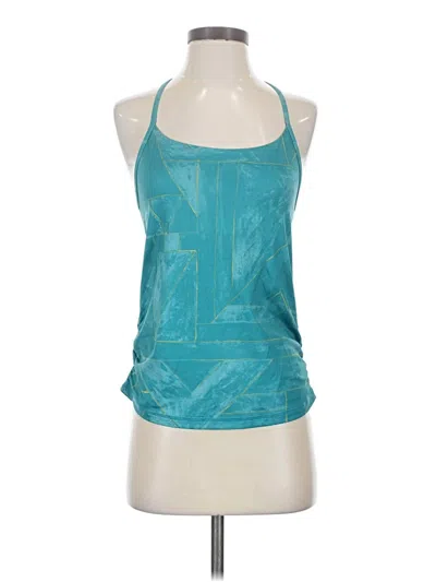 Pre-owned Prana Tank Top Teal Halter Neckline Tops