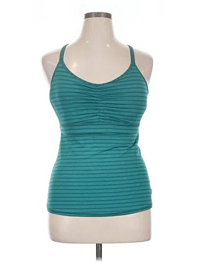 Pre-owned Prana Tank Top Teal Halter Neckline Tops