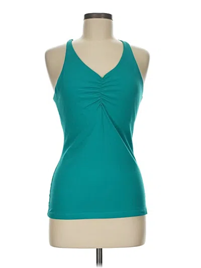 Pre-owned Prana Tank Top Teal Halter Neckline Tops