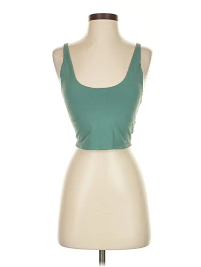 Pre-owned Prana Tank Top Teal Strapless Neckline Tops In Blue