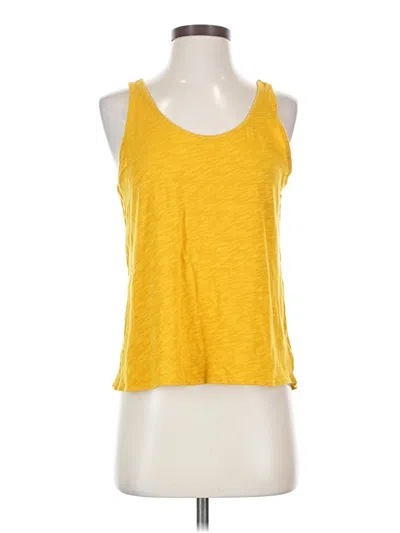 Pre-owned Prana Tank Top Yellow Halter Neckline Tops
