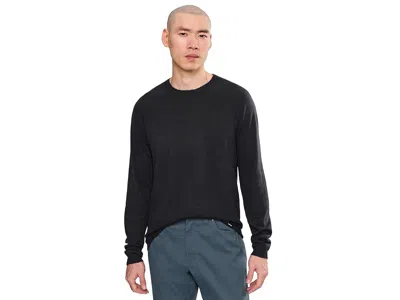 Prana Three Falls Crew Sweater Men's Sweatshirt Black: Sm, Nylon/polyester/wool