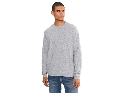 Prana Three Falls Crew Sweater Men's Sweatshirt Heather Grey: Md, Nylon/polyester/wool In Gray