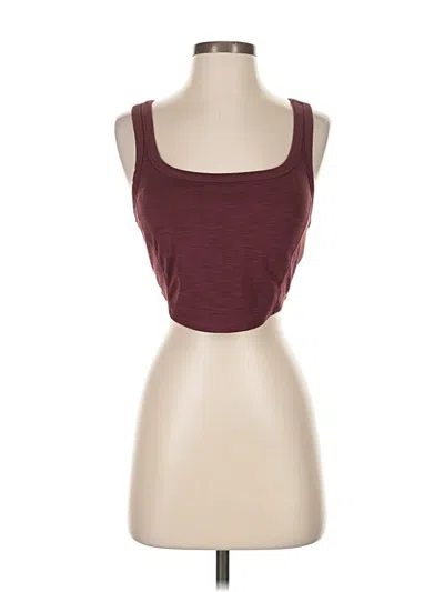 Pre-owned Prana Tube Top Burgundy Strapless Neckline Tops