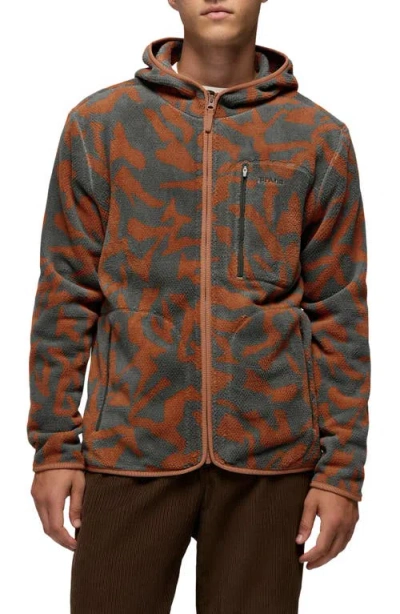 Prana Tuff Fluff Fleece Full Zip Hoodie In Multi