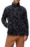 Prana Tuff Fluff Fleece Half Zip Pullover In Black