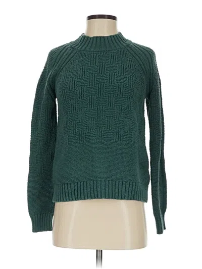 Pre-owned Prana Turtleneck Sweater In Green