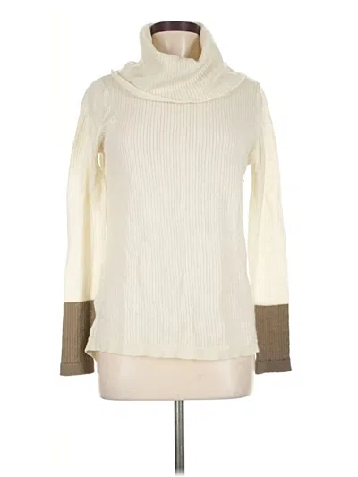 Pre-owned Prana Turtleneck Sweater In Ivory