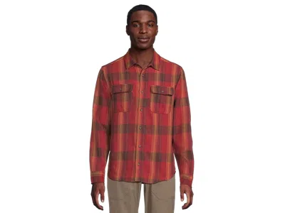 Prana Westbrook Flannel Shirt In Red