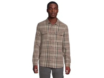 Prana Westbrook Flannel Shirt In Nude