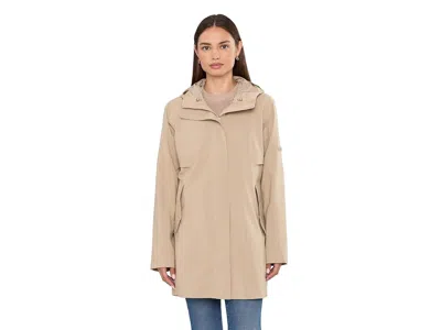 Prana Wildtide Rain Jacket Women's Coat Sandbar: Lg (women's 12-14), Polyester In Nude