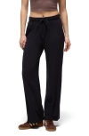 Prana Willow West Wide Leg Drawstring Pants In Black