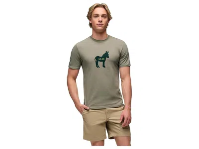 Prana Wise As Journeyman Short Sleeve T-shirts In Gray