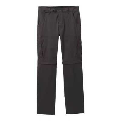 Prana Women's Stretch Zion Convertible Pant In Charcoal In Black