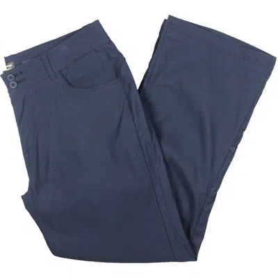 Prana Womens Lightweight Nylon Straight Leg Pants In Blue