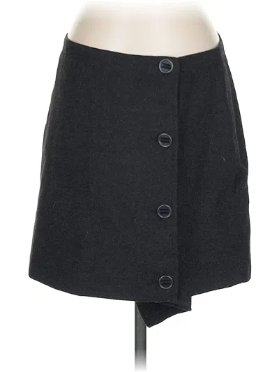 Pre-owned Prana Wool Skirt In Gray
