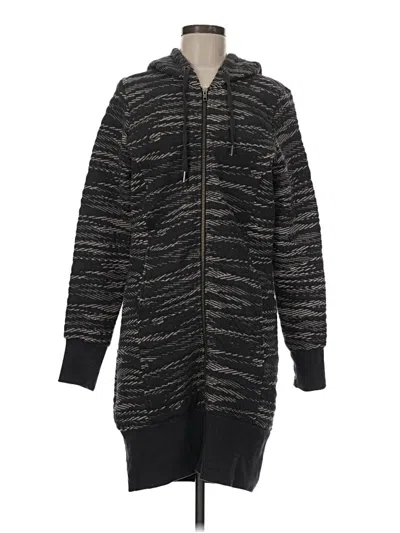 Pre-owned Prana Zip Up Hoodie In Black