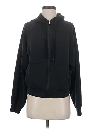 Pre-owned Prana Zip Up Hoodie In Black