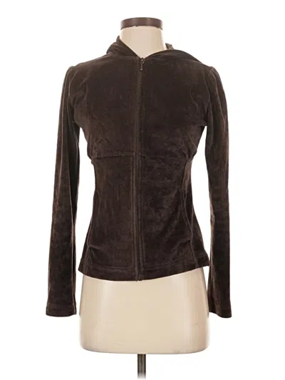 Pre-owned Prana Zip Up Hoodie In Brown