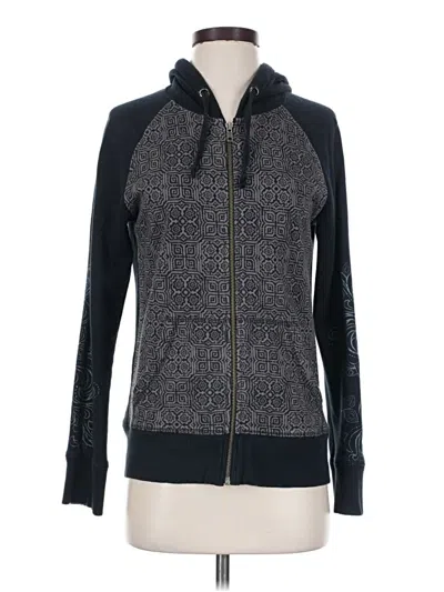 Pre-owned Prana Zip Up Hoodie In Gray